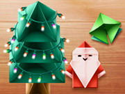 Diversão de origami de Natal